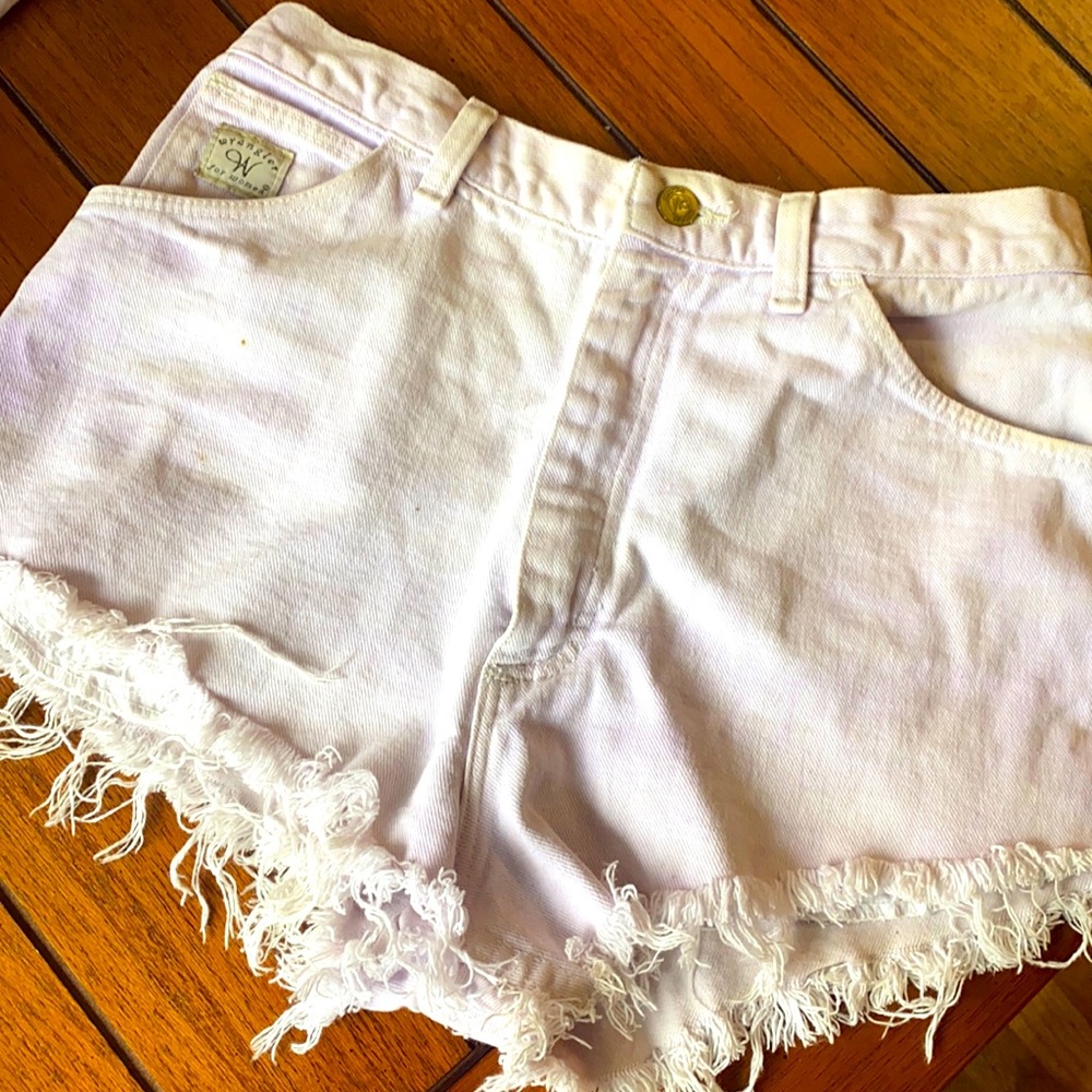 Wrangler for women high waist denim shorts